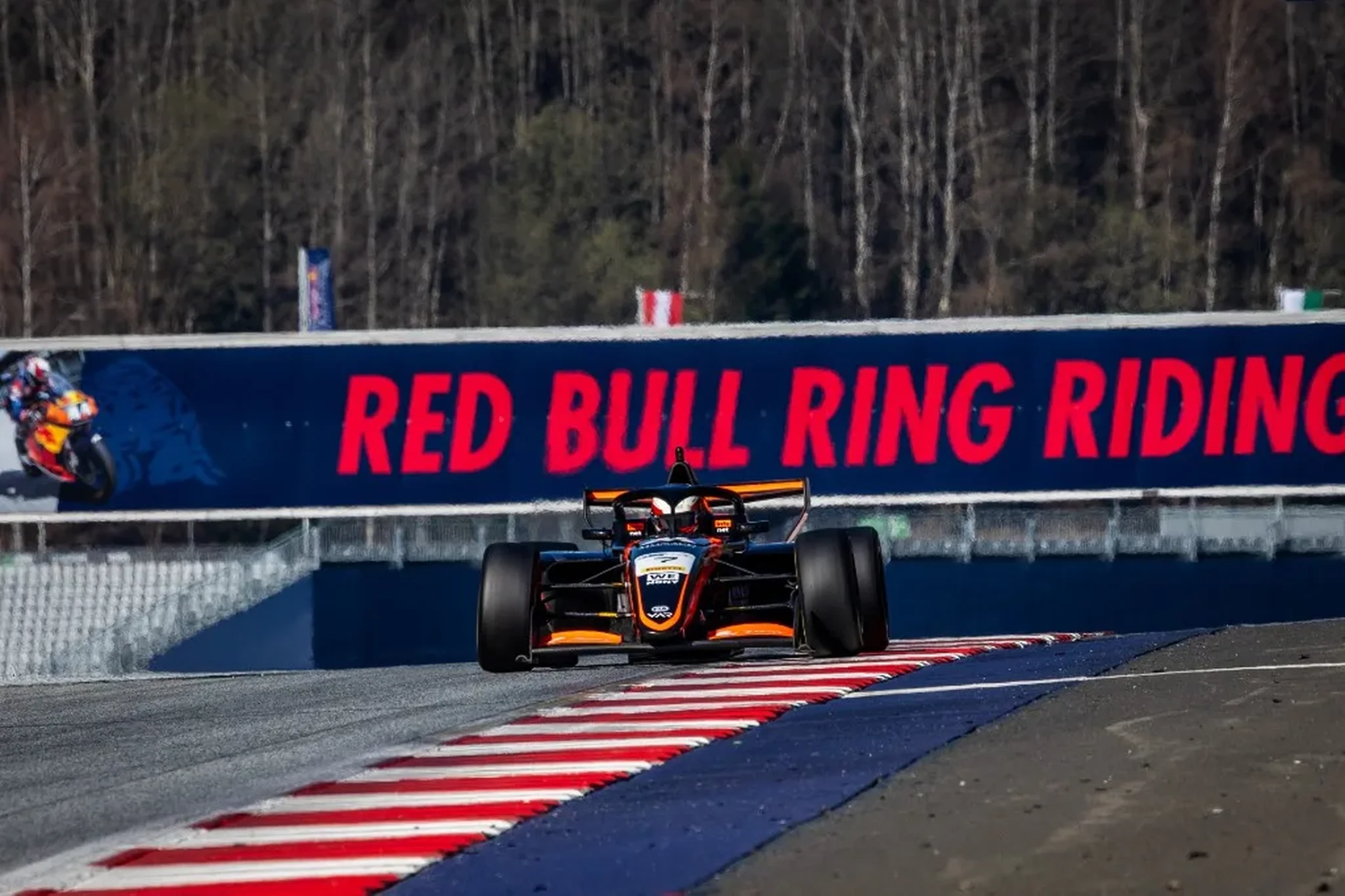 Andrea Dupé’s car at the Red Bull Ring.