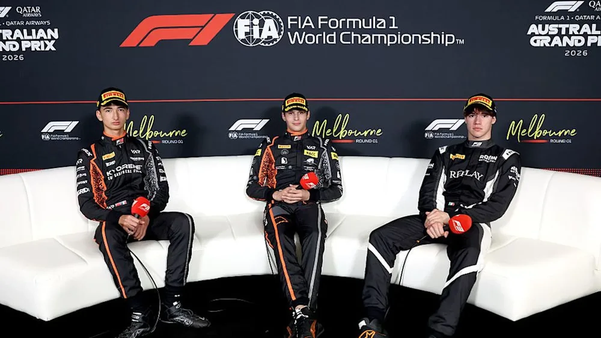 Enzo Deligny at the Melbourne press conference.